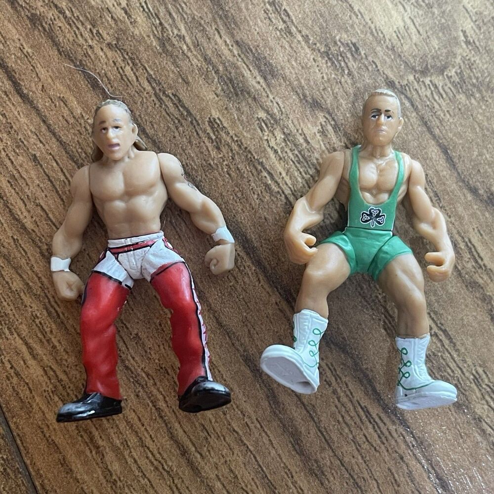 WWE Micro Aggression Figures Lot of 2 Fit Findlay / Shawn Michaels 2-inches Tall